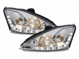 Led Scheinwerfer Set in chrom für Ford Focus C170 10.1998-10.01