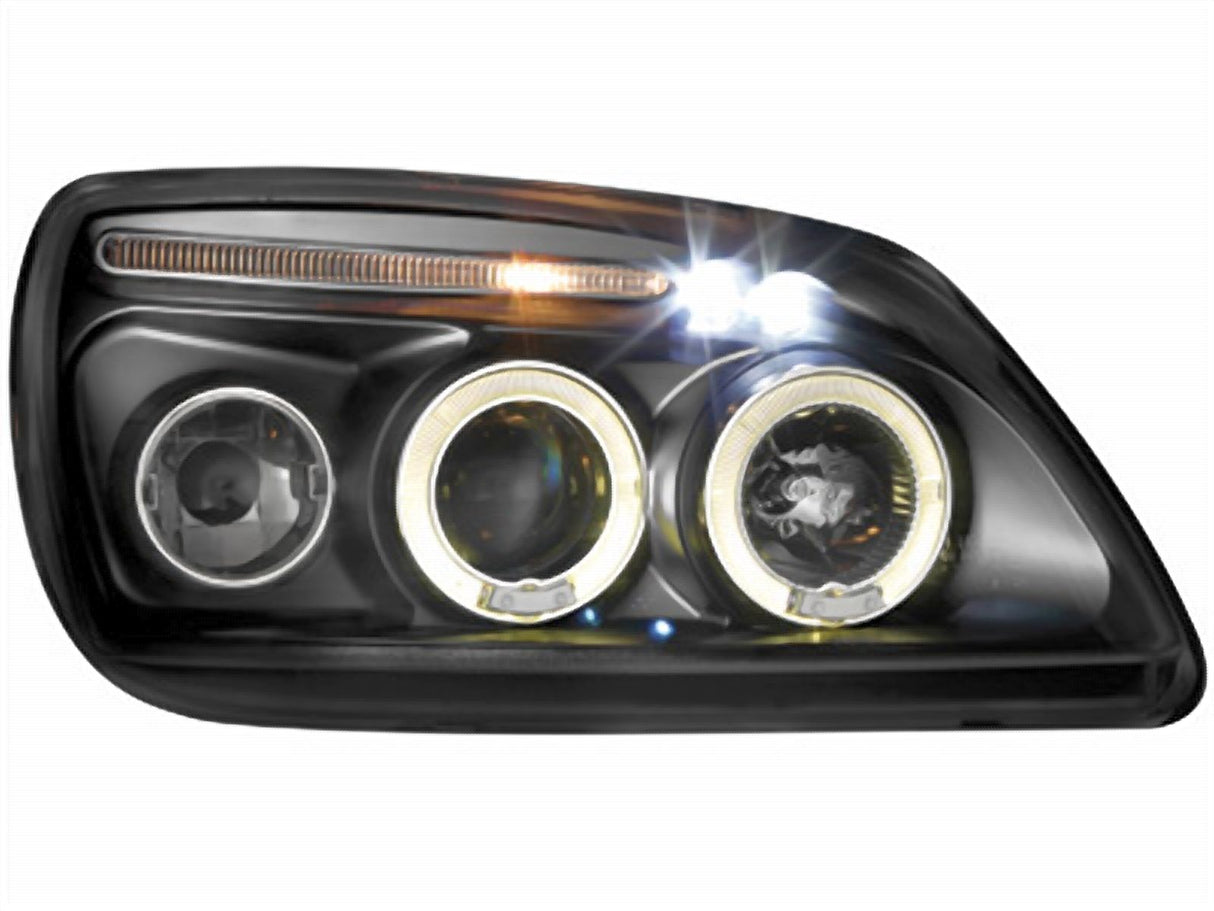 Angel Eyes Scheinwerfer für Ford Fiesta MK5 99-2000 schwarz