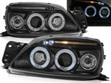 Angel Eyes Scheinwerfer für Ford Fiesta MK5 99-2000 schwarz