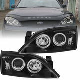 Angel Eyes Scheinwerfer Set in schwarz für Ford Mondeo 09.2000-05.2007