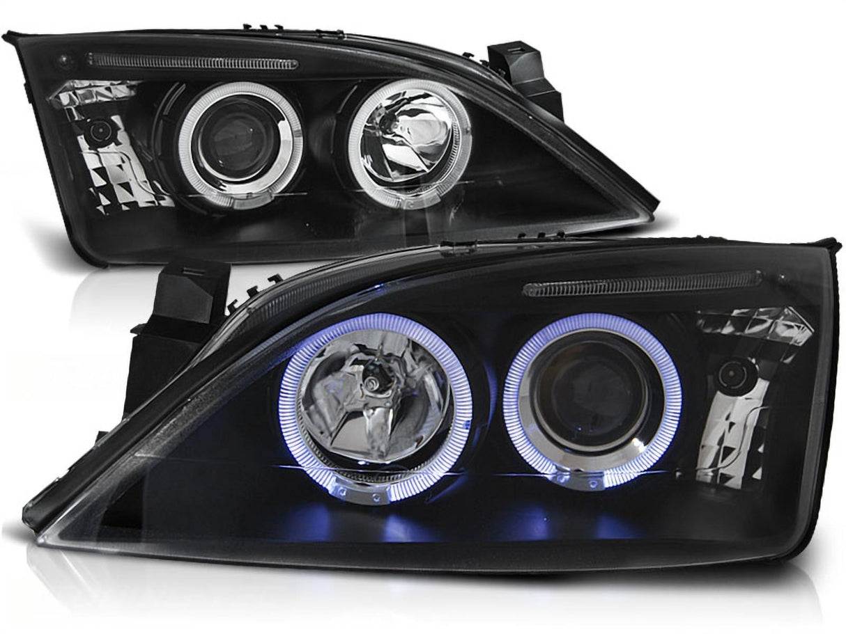 Angel Eyes Scheinwerfer Set in schwarz für Ford Mondeo 09.2000-05.2007