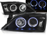 Angel Eyes Scheinwerfer Set in schwarz für Ford Mondeo 09.2000-05.2007