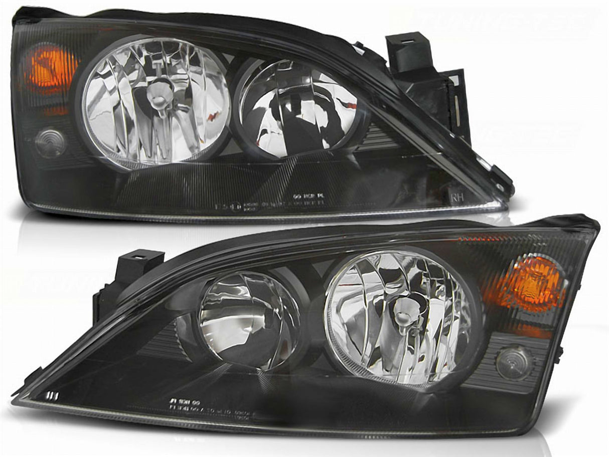 Scheinwerfer Set für Ford Mondeo MK3 09.2000-05.07 schwarz