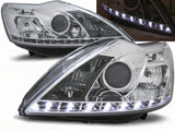 Led Scheinwerfer Set in chrom für Ford Focus II 02.2008-2010