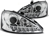 Led Scheinwerfer Set in chrom für Ford Focus 11.01-10.2004
