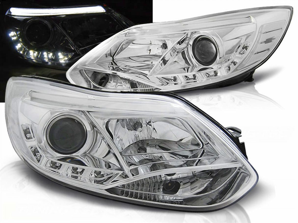 Light Tube Scheinwerfer mit LED für Ford Focus MK3 2011- 10.2014