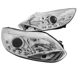 LED LightTube Scheinwerfer Set Chrom für Ford Focus MK3 2011–2014