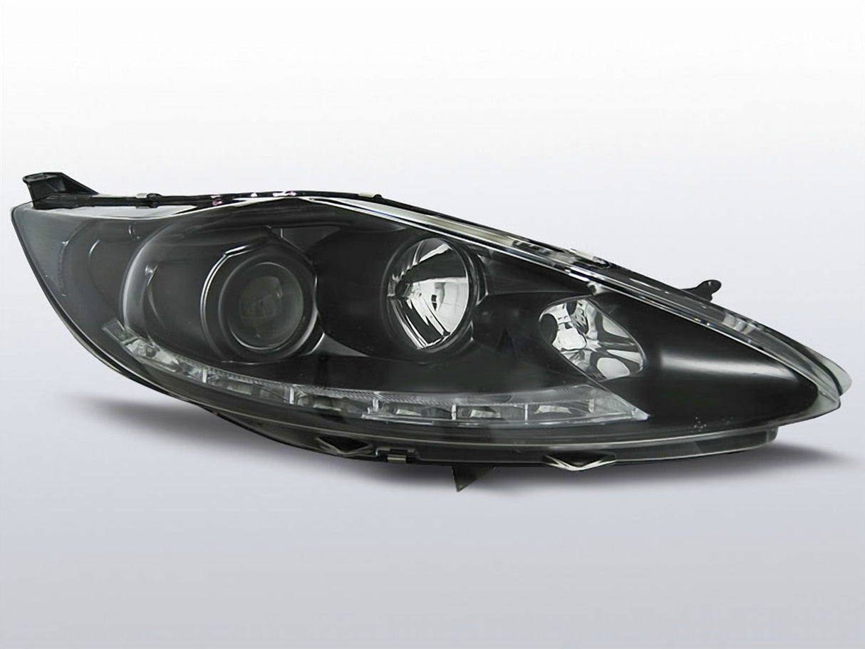 Led Scheinwerfer Set in schwarz für Ford Fiesta MK7 08.2008-09.2012