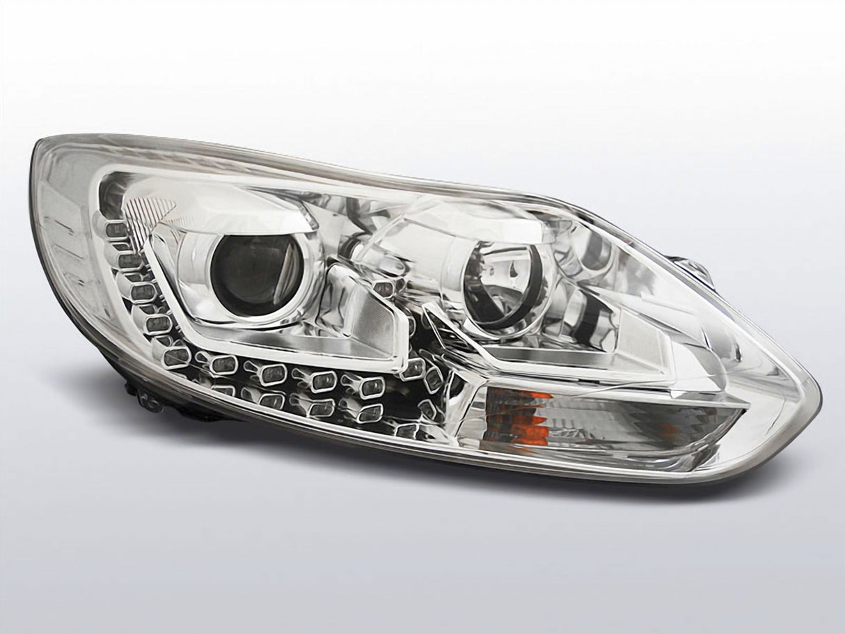 Led Scheinwerfer Set in chrom für Ford Focus MK3 11- 10.2014