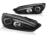 LED Light Tube Scheinwerfer in schwarz Facelift für Ford Focus MK3 ab 2015-2018