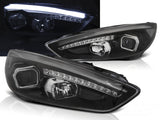 LED Light Tube Scheinwerfer in schwarz Facelift für Ford Focus MK3 ab 2015-2018