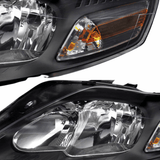 Halogen Scheinwerfer Set Schwarz für Ford Mondeo MK4 2007–2010 | ohne AFS - CR Tuning