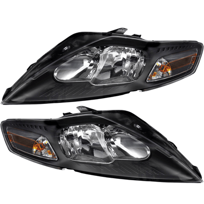 Halogen Scheinwerfer Set Schwarz für Ford Mondeo MK4 2007–2010 | ohne AFS