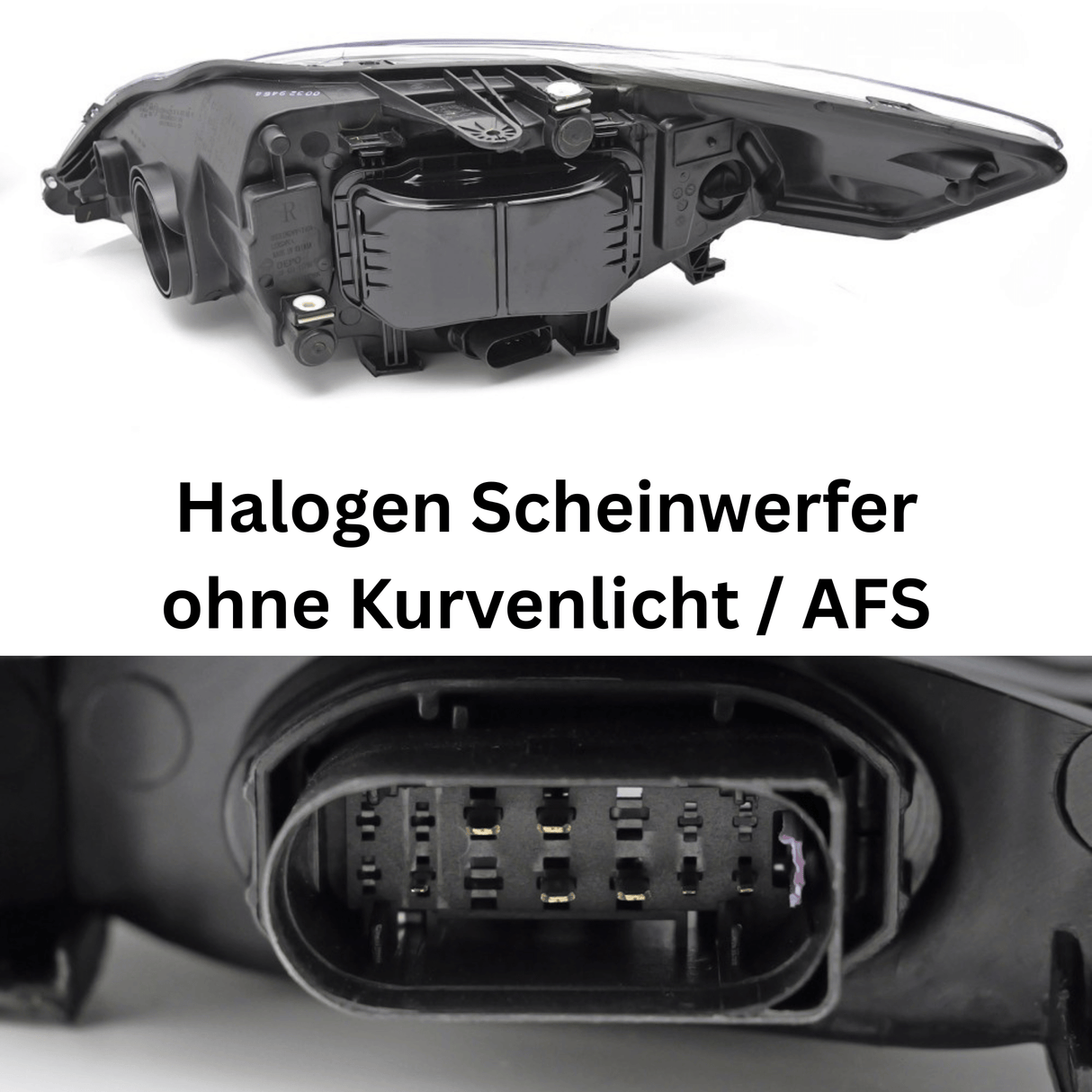 Halogen Scheinwerfer Set Schwarz für Ford Mondeo MK4 2007–2010 | ohne AFS - CR Tuning