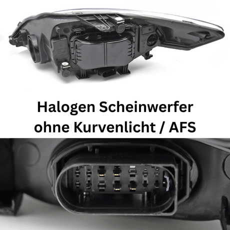 Halogen Scheinwerfer Set Schwarz für Ford Mondeo MK4 2007–2010 | ohne AFS - CR Tuning