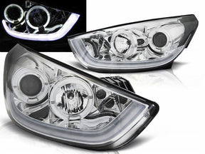 Scheinwerfer mit LED-Standlicht für Hyundai Tucson IX35 2010-2013 chrom Light Tube