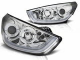 Für Hyundai TUCSON IX35 2010-2013 chrom Light Tube Scheinwerfer