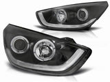 Für Hyundai TUCSON IX35 2010-2013 schwarz Light Tube Scheinwerfer