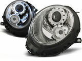 Angel Eyes Scheinwerfer Set für BMW MINI (COOPER) 2006-2014 in chrom