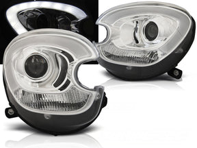 Chrom Xenon Scheinwerfer Set für BMW Mini R60 R61 Countryman mit LED Light Tube