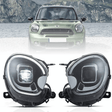 Schwarze Voll LED Scheinwerfer für MINI Countryman R60 Paceman R61 2010-2016 mit LED Tagfahrlicht