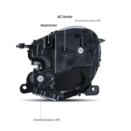Voll LED Scheinwerfer Schwarz für MINI Countryman R60 Paceman R61 2010-2016 mit LED Tagfahrlicht