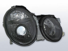 Für Mercedes W208 CLK 03.1997-04.2002 Scheinwerfer schwarz - CR Tuning