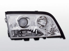 Chrom Scheinwerfer für Mercedes W202 C-Klasse 1993-2000, LED-Scheinwerfer Tuning Zubehör