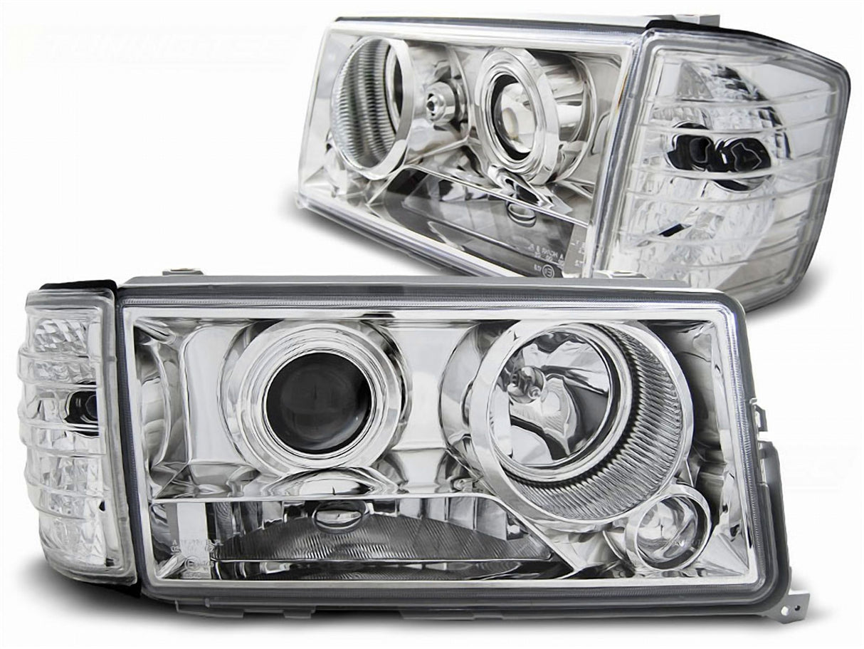 Scheinwerfer Set chrom für Mercedes W201/190 12.1982-05.1993