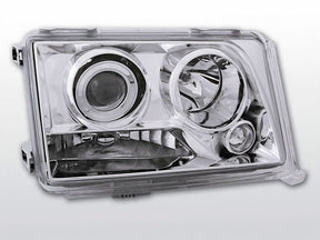 Chrom Scheinwerfer für Mercedes W124 E-Klasse 1993-1995, LED-Scheinwerfer Tuning