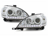 Led Scheinwerfer Set in chrom für Mercedes Benz W163 M 03.1998-08.2001