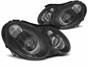 Schwarze Scheinwerfer für Mercedes CLK W209 2003-2010, LED-Scheinwerfer, Tuning Zubehör