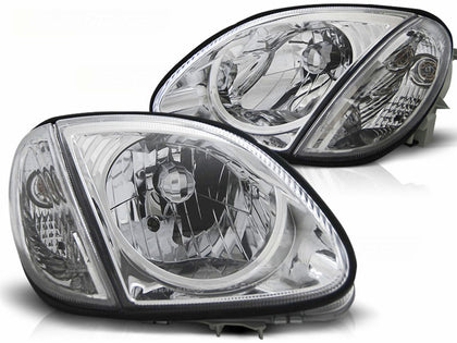 Für Mercedes R170 SLK 04.1996-2004 Scheinwerfer Facelift Look chrom