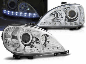 Led Scheinwerfer Set in chrom für Mercedes Benz W163 ML 09.2001-2005 - CR Tuning