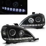 Led Scheinwerfer Set in schwarz für Mercedes W163 ML 09.2001-2005