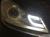 Led Light Tube Scheinwerfer in chrom für Mercedes C Klasse W204 2011-2014