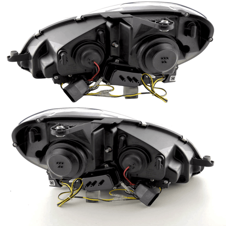 LED Scheinwerfer für BMW E46 Coupe Cabrio mit Tagfahrlicht Funktion und E-Prüfzeichen