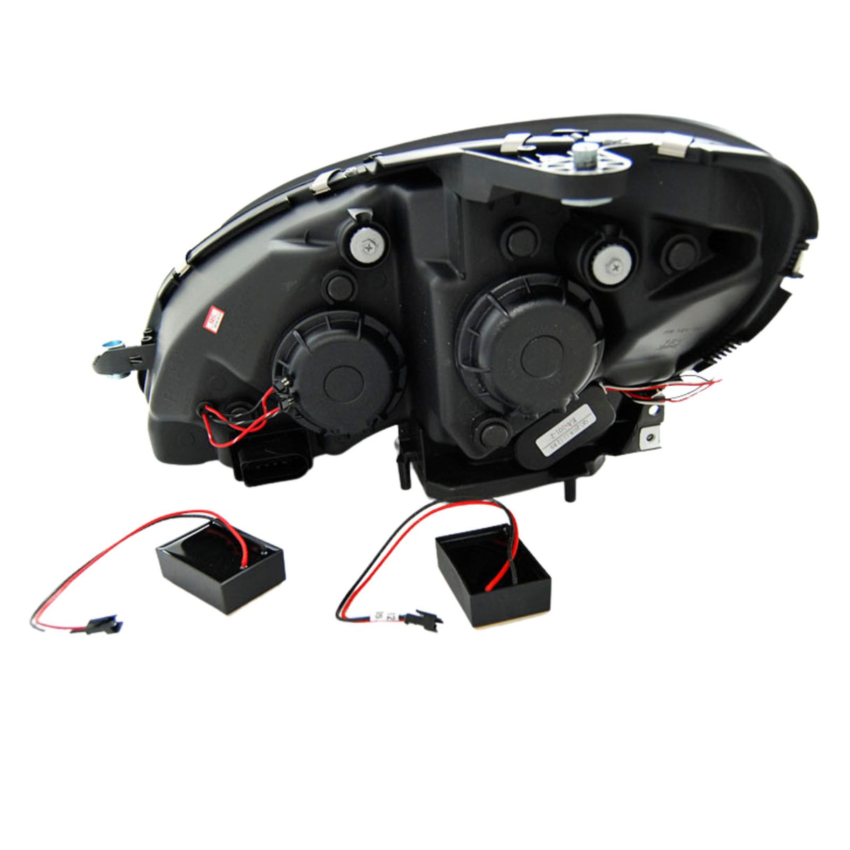 LED Tube Light Scheinwerfer Set in Schwarz für Mercedes C-Klasse W204 2007–2010 mit Dynamischem LED Blinker