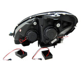 LED Tube Light Scheinwerfer Set in Schwarz für Mercedes C-Klasse W204 2007–2010 mit Dynamischem LED Blinker