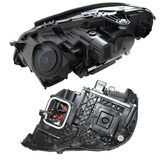 Voll LED Scheinwerfer Set Schwarz für Mercedes E-Klasse W212 2013–2016 mit LED Tagfahrlicht