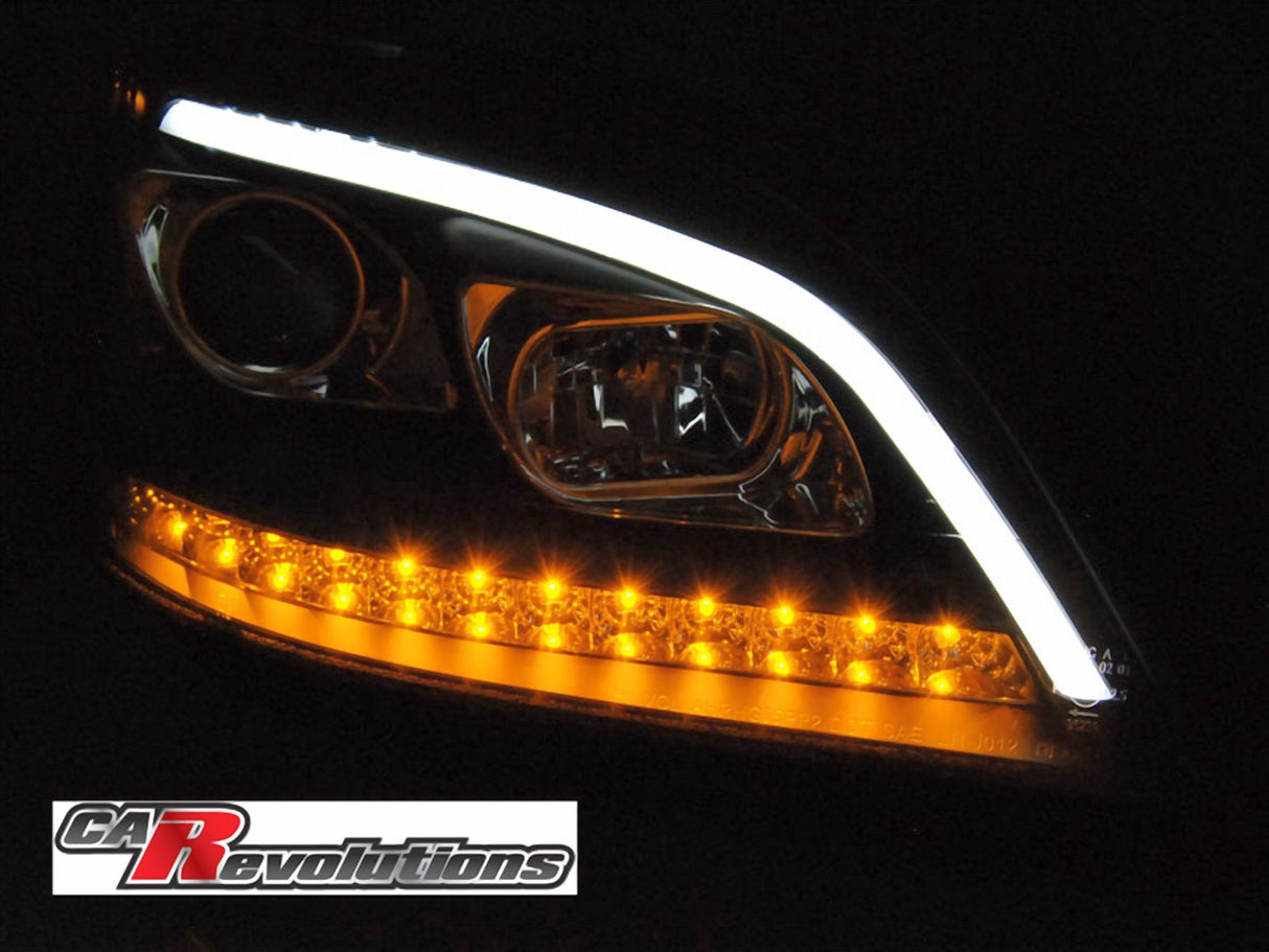 LED Scheinwerfer Set für Mercedes W164 ML 2005-2007 dynamische Blinker in schwarz