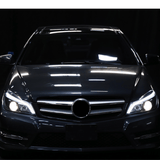 LED Scheinwerfer Set Chrom für Mercedes C-Klasse W204 2011–2014 mit LED Tagfahrlicht