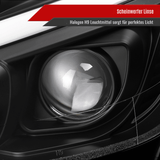 LED Scheinwerfer Set Matt Schwarz für Mercedes C-Klasse W204 2011–2014 mit LED Tagfahrlicht