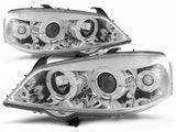 Angel Eyes Scheinwerfer Set in chrom für Opel Astra G 1998-2004