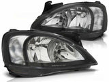 Scheinwerfer Set für Opel Corsa C 11.2000-09.2006 schwarz