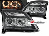 Scheinwerfer für Opel Vectra C 04.2002-08.2005 Angel Eyes schwarz