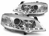 Led Scheinwerfer Set in chrom für Opel Astra G 09.1997-02.2004
