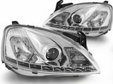 Led Scheinwerfer Set in chrom für Opel Corsa C 11.2000-09.06