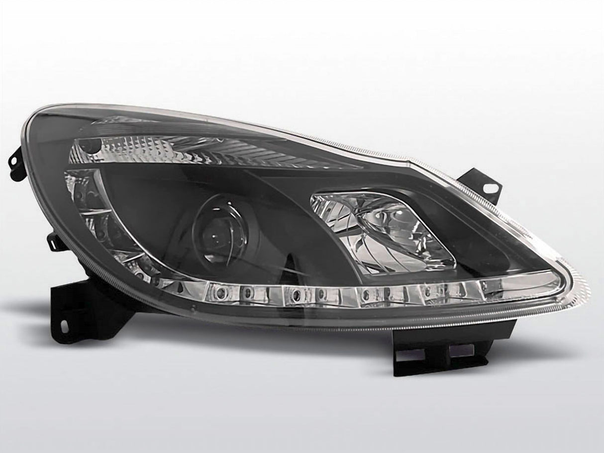 Led Scheinwerfer Set in schwarz für Opel Corsa D 04.2006-2011