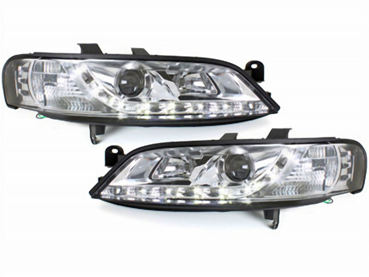 Led Scheinwerfer Set in chrom für Opel Vectra B 11.1995-12.1998